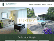 Tablet Screenshot of glenbrook-apts.com
